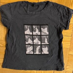 All Saints Graphic T-Shirt with Dance Print